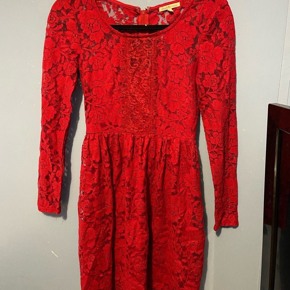 red dress
